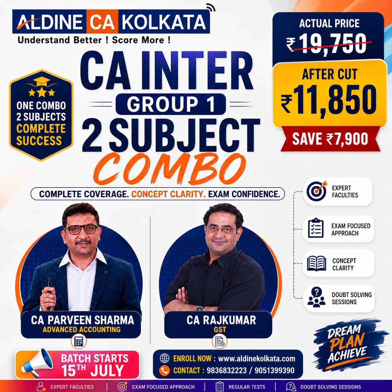CA Inter Gr-1 Combo- ADV ACC & TAXATION-GST By CA Parveen Sharma & CA Raj Kumar