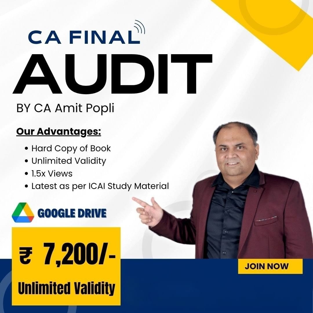 CA Final-Advanced Auditing (REGULAR) May-26