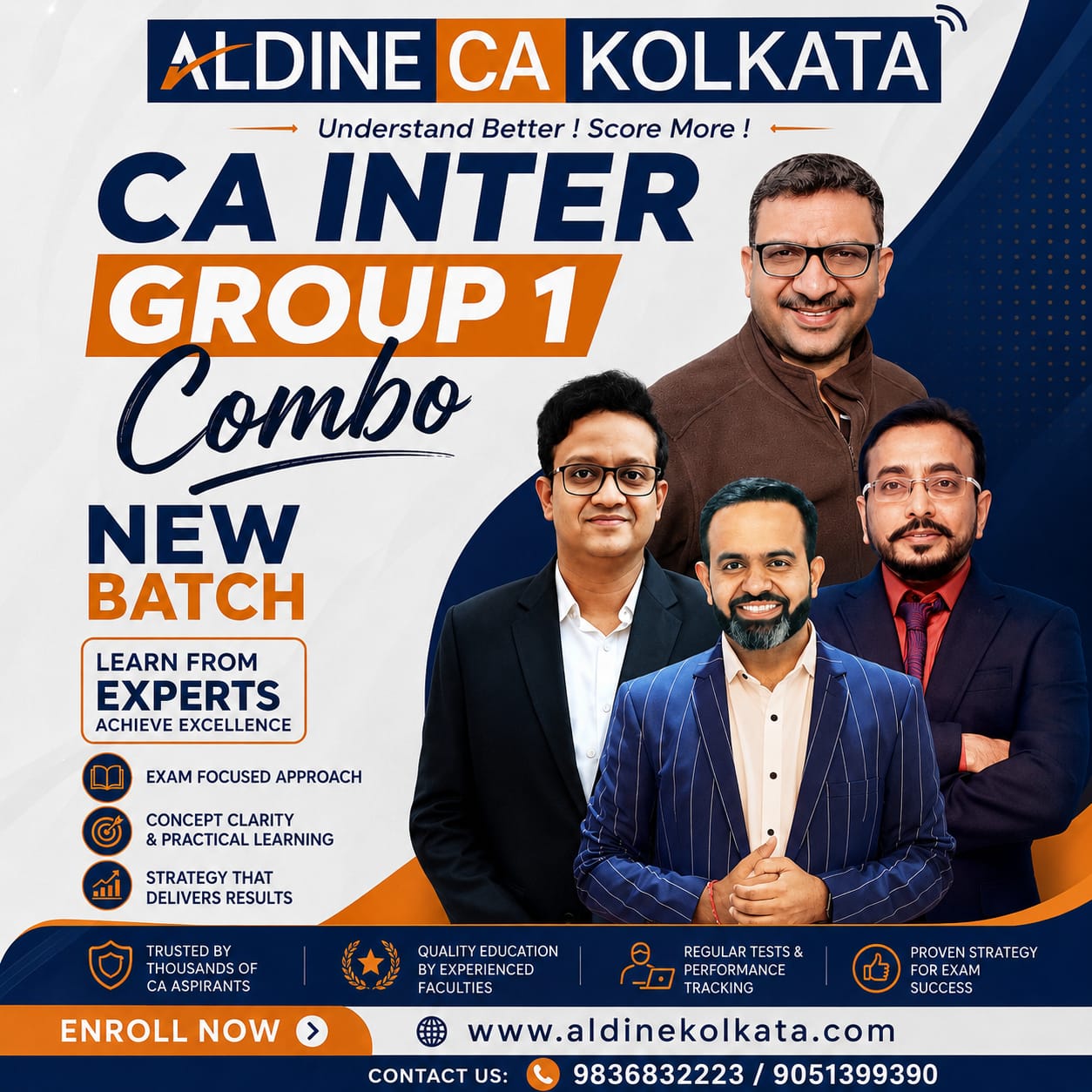 CA Intermediate Group 1 full combo — Advanced Accounting, Law, DT and GST online classes